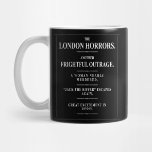 Jack the Ripper: 1888 Headline T-Shirt (dark) Mug